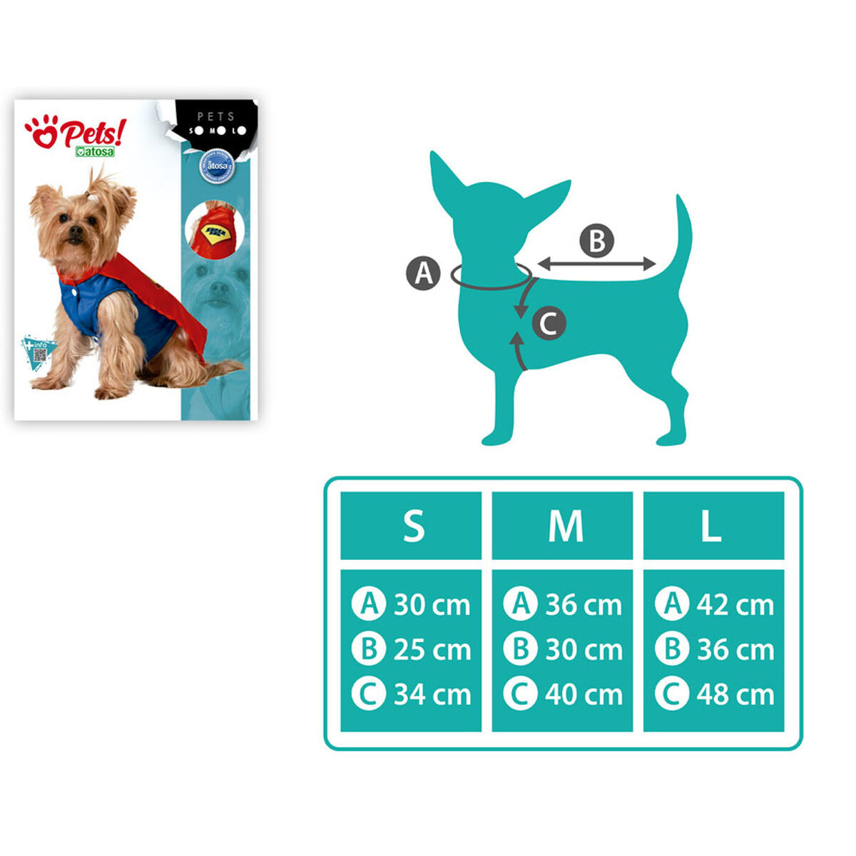 Costume per Cane Eroe di Fumetti